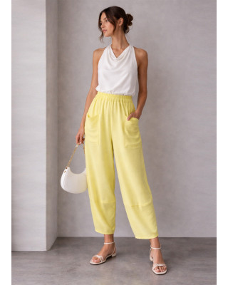Barrel Παντελόνι με Τσέπες Yellow