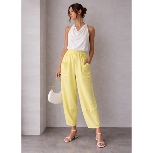 Barrel Παντελόνι με Τσέπες Yellow