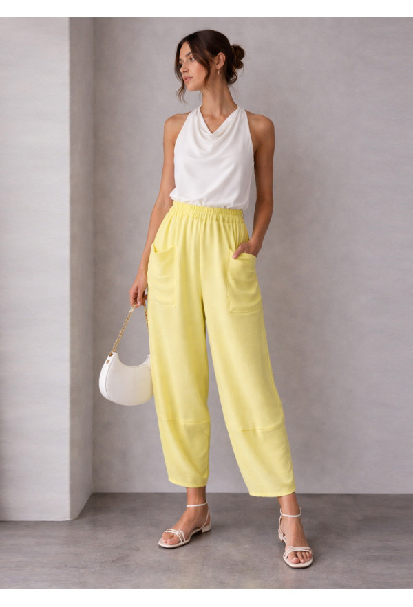 Barrel Παντελόνι με Τσέπες Yellow