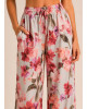 Floral Σετ με Αμάνικο Σακάκι & Παντελόνα Pink