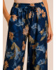 Floral Σετ με Αμάνικο Σακάκι & Παντελόνα Blue