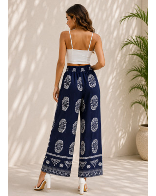 Παντελόνα με Print – Blue