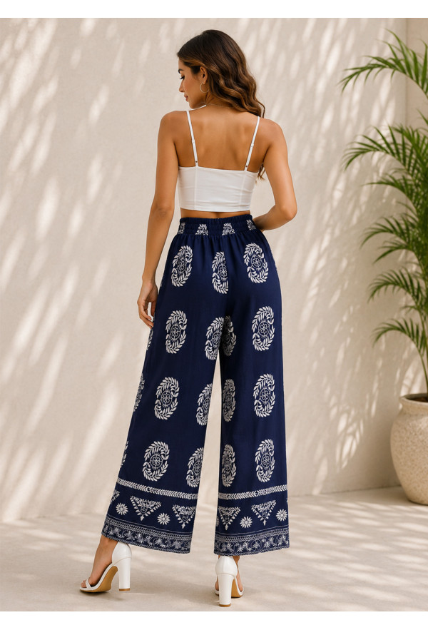 Παντελόνα με Print – Blue