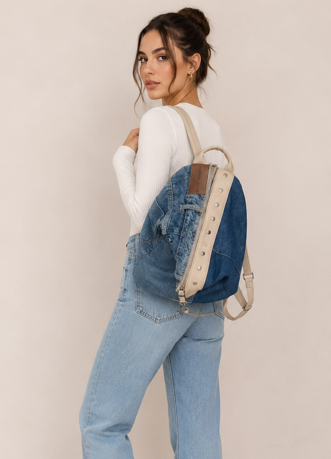 Denim Chic Backpack Τσάντα Πλάτης
