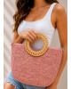 Pink Crochet Summer Bag