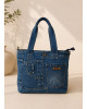 Τσάντα Ώμου & Χιαστί denim tote 