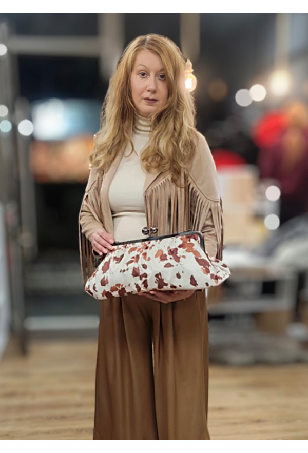 Τσάντα Χειρός & ώμου Clutch Cow Animal Print Τσάντα Χειρός & ώμου Clutch Cow Animal Print
