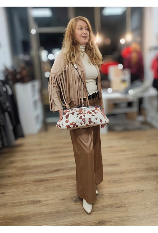 Τσάντα Χειρός & ώμου Clutch Cow Animal Print Τσάντα Χειρός & ώμου Clutch Cow Animal Print