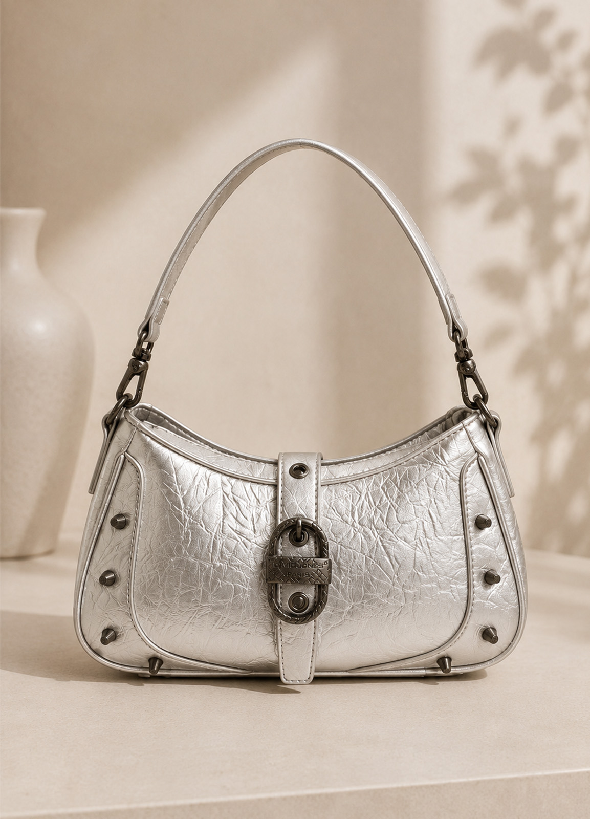 Τσάντα Mini shoulder Silver
