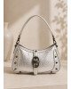 Τσάντα Mini shoulder Silver
