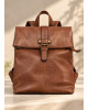 Backpack από Τεχνόδερμα σε Vintage Στυλ Brown