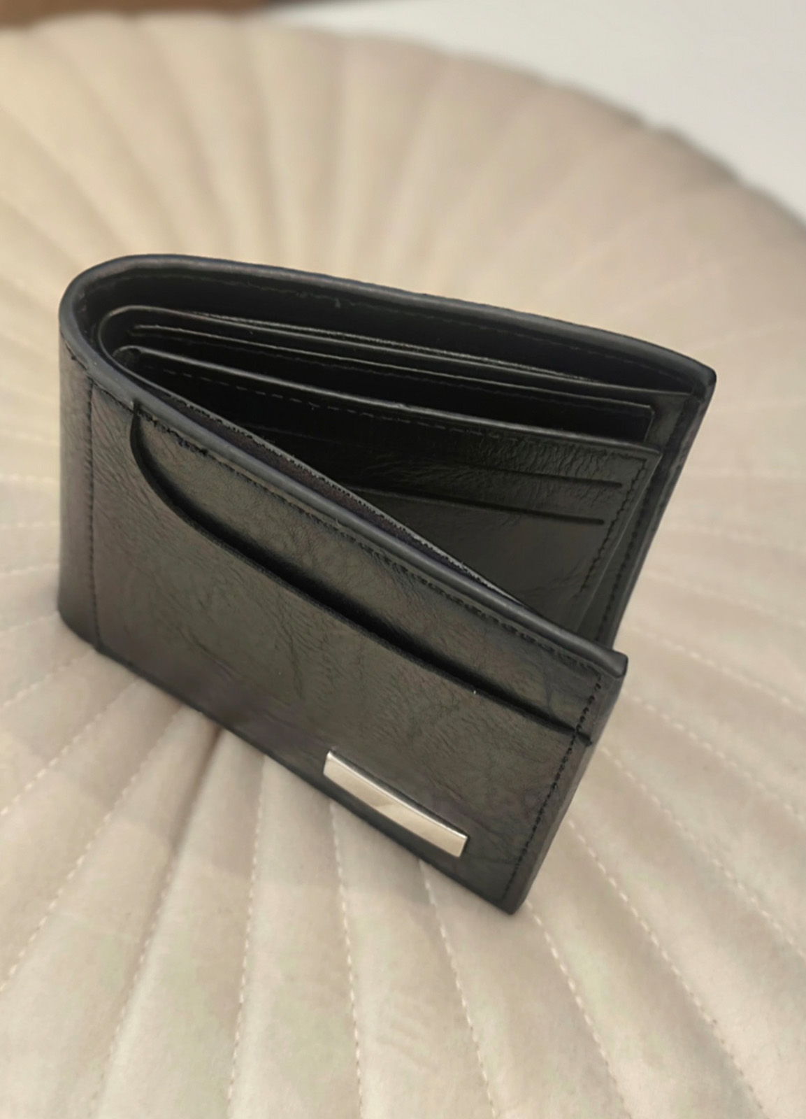 Ανδρικό Πορτοφόλι από Τεχνόδερμα Black