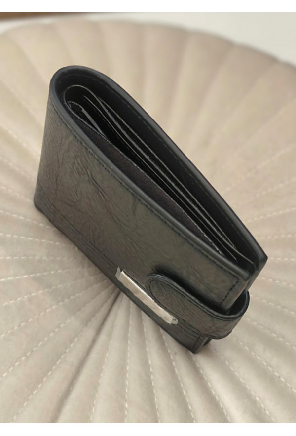 Ανδρικό Πορτοφόλι από Τεχνόδερμα Black