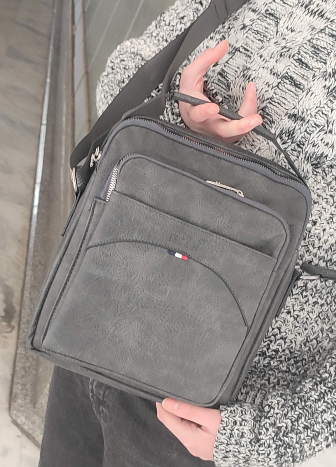 Τσάντα χιαστί Gray