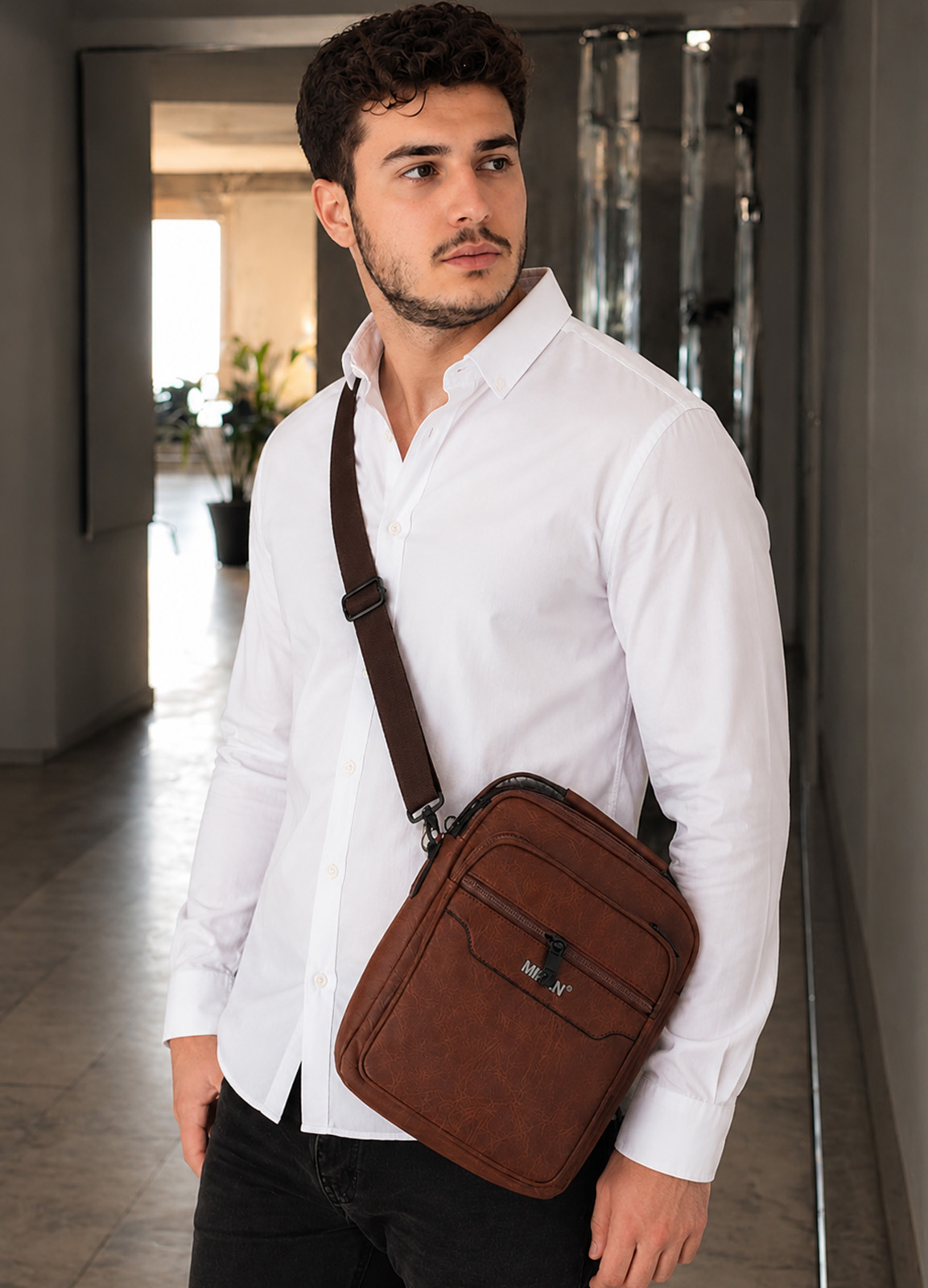 Τσάντα χιαστί Brown