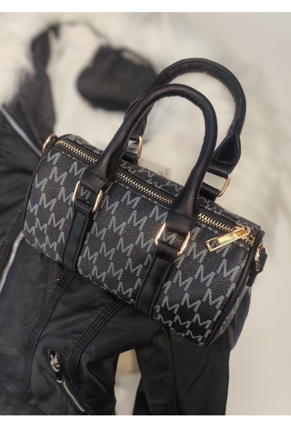 Τσαντάκι Χειρός & Χιαστί από Τεχνόδερμα Black