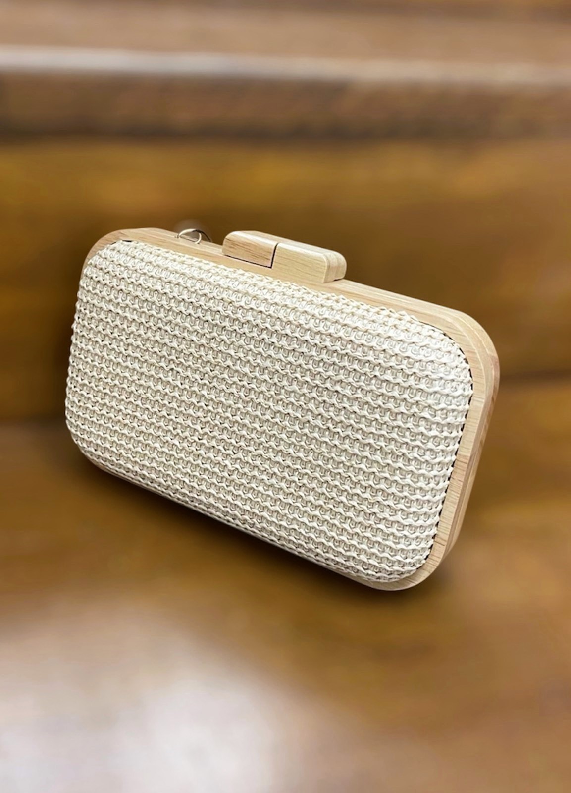 Μικρή Ψάθινη τσάντα Clutch Ώμου/Χιαστί 