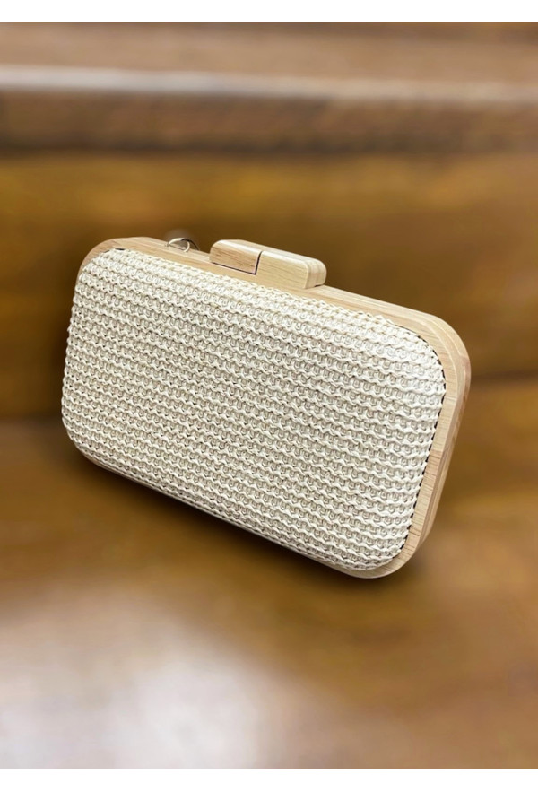 Μικρή Ψάθινη τσάντα Clutch Ώμου/Χιαστί 