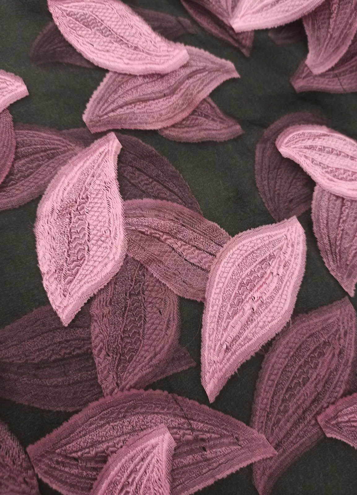 Φουλάρι/Πασμίνα Pink leaf